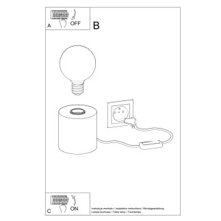 Bordslampa SALGADO trä