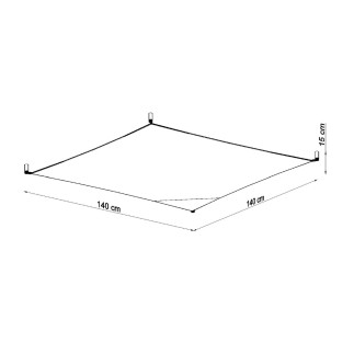 Taklampa LUNA 4 vit
