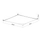 Taklampa LUNA 4 vit