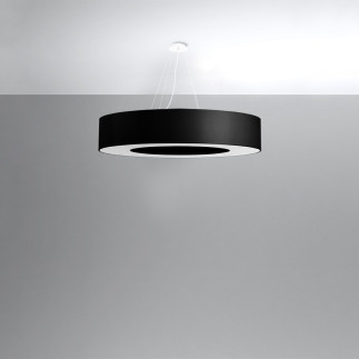 Ljuskrona SATURNO 90 svart