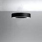 Ljuskrona SATURNO 90 svart