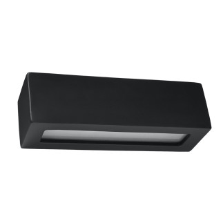 Vägglampa keramisk VEGA svart