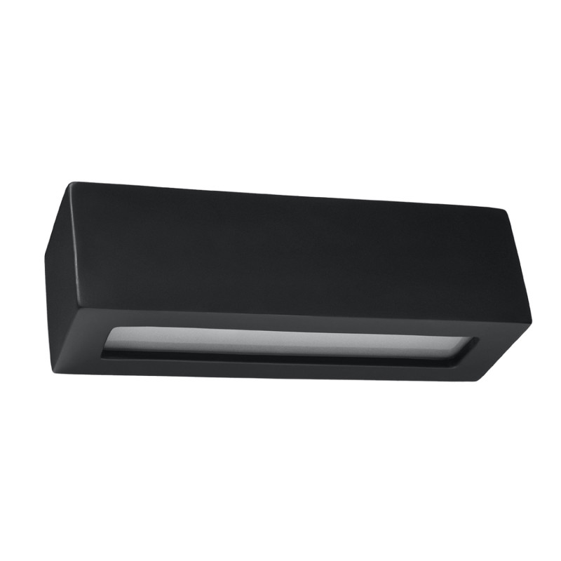 Vägglampa keramisk VEGA svart