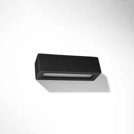Vägglampa keramisk VEGA svart