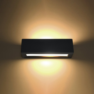 Vägglampa keramisk VEGA svart