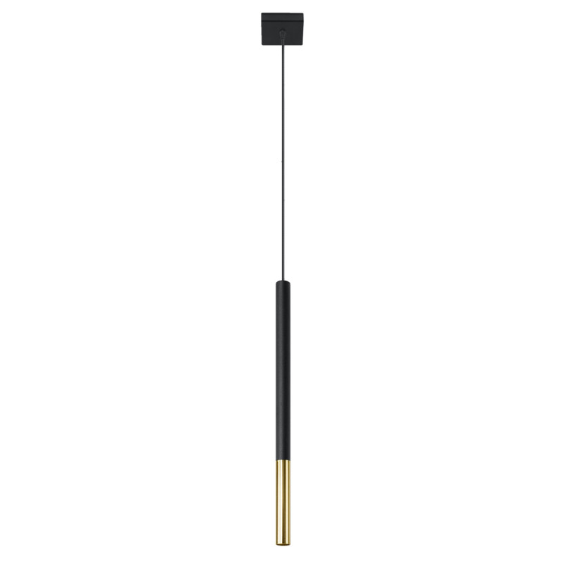 Hängande lampa MOZAICA 1 svart/guld