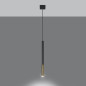 Hängande lampa MOZAICA 1 svart/guld