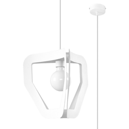 Pendel lampa TRES vit