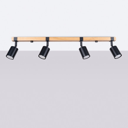 Taklampa FAGER 4L svart