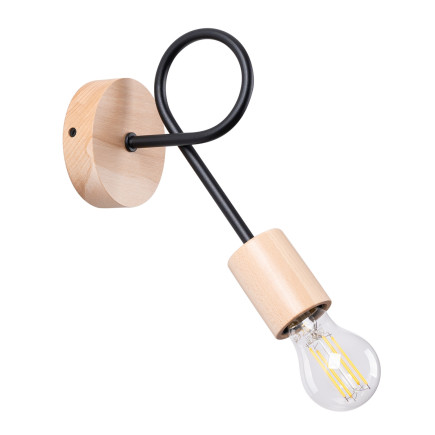 Vägglampa EMBER schwarz