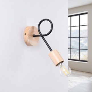 Vägglampa EMBER schwarz