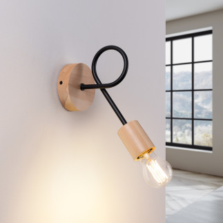 Vägglampa EMBER schwarz