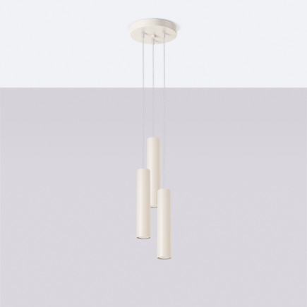 Taklampa LAGOS 3P beige