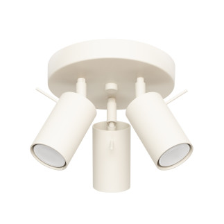 Taklampa RING 3P beige