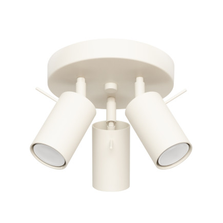 Taklampa RING 3P beige