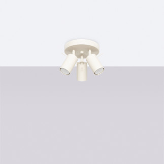 Taklampa RING 3P beige