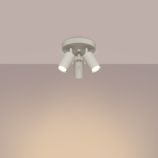 Taklampa RING 3P beige