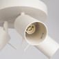 Taklampa RING 3P beige
