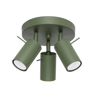 Taklampa RING 3P olivgrön