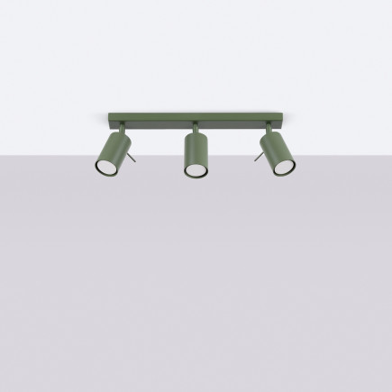 Taklampa RING 3L olivgrön