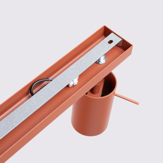 Taklampa RING 4L röd ochra
