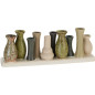 Vas Minivaser Beige/Grön Keramik 30 cm Vas Minivaser Beige/Grön Keramik 30 cm