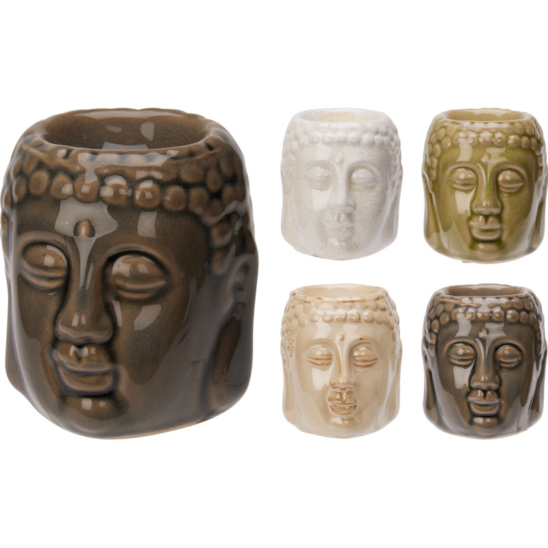 Aromalampa Buddha Grå Keramik 7,5 cm Aromalampa Buddha Grå Keramik 7,5 cm