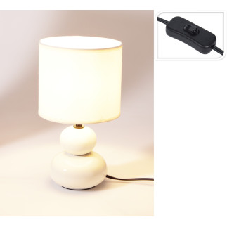 Bordslampa Lampa Klot Offwhite Keramik 29 cm