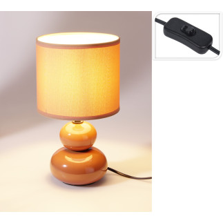 Bordslampa Lampa Klot Brun Keramik 29 cm