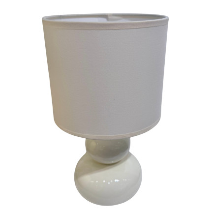 Bordslampa Lampa Klot Offwhite Keramik 29 cm