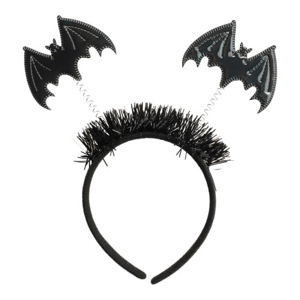Diadem Halloween Fladdermöss Svart
