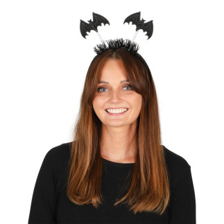 Diadem Halloween Fladdermöss Svart