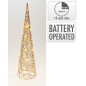Julkon Guld med LED-belysning Belysning Timer 60 cm Julkon Guld med LED-belysning Belysning Timer 60 cm