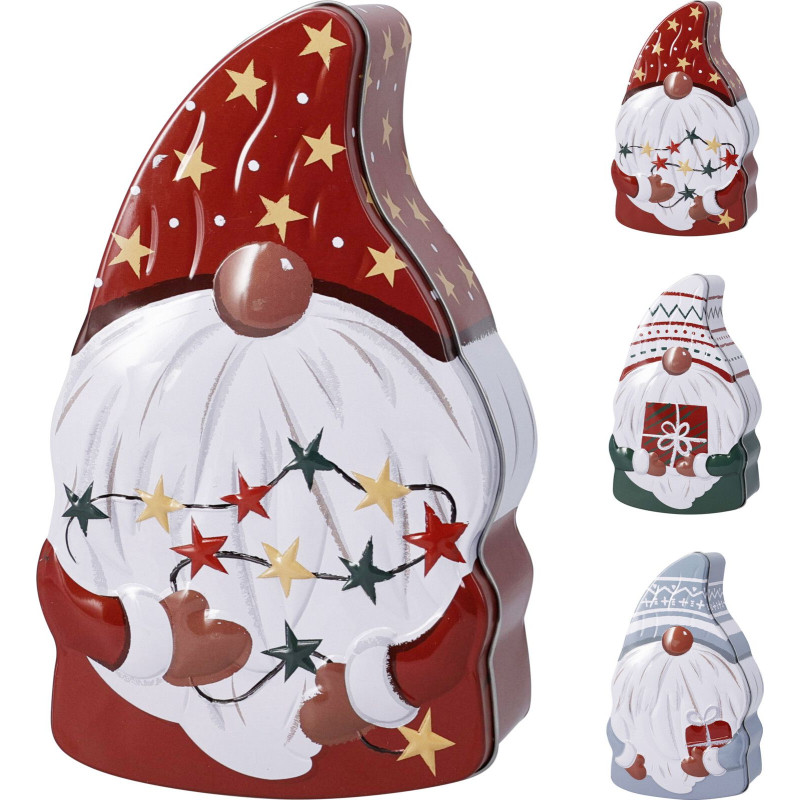 Plåtburk Jul Tomte 21 cm Plåtburk Jul Tomte 21 cm