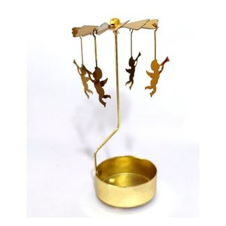 Änglaspel Metall Guld 14 cm