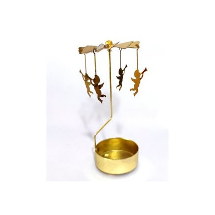 Änglaspel Metall Guld 14 cm