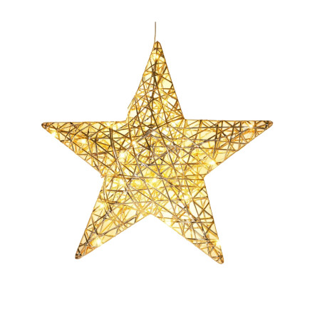 Adventsstjärna Guld 40 cm