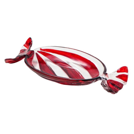 Fat Tallrik Glas Jul Polka 23 cm