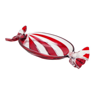 Fat Tallrik Glas Jul Polka 35 cm