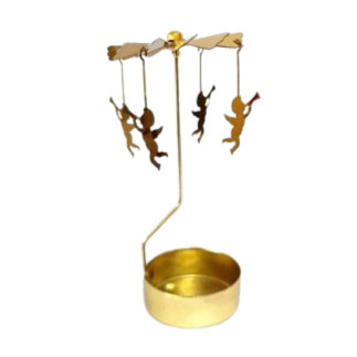 Änglaspel Metall Guld 14 cm