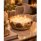 Ljus Guld Metall 17,5 cm