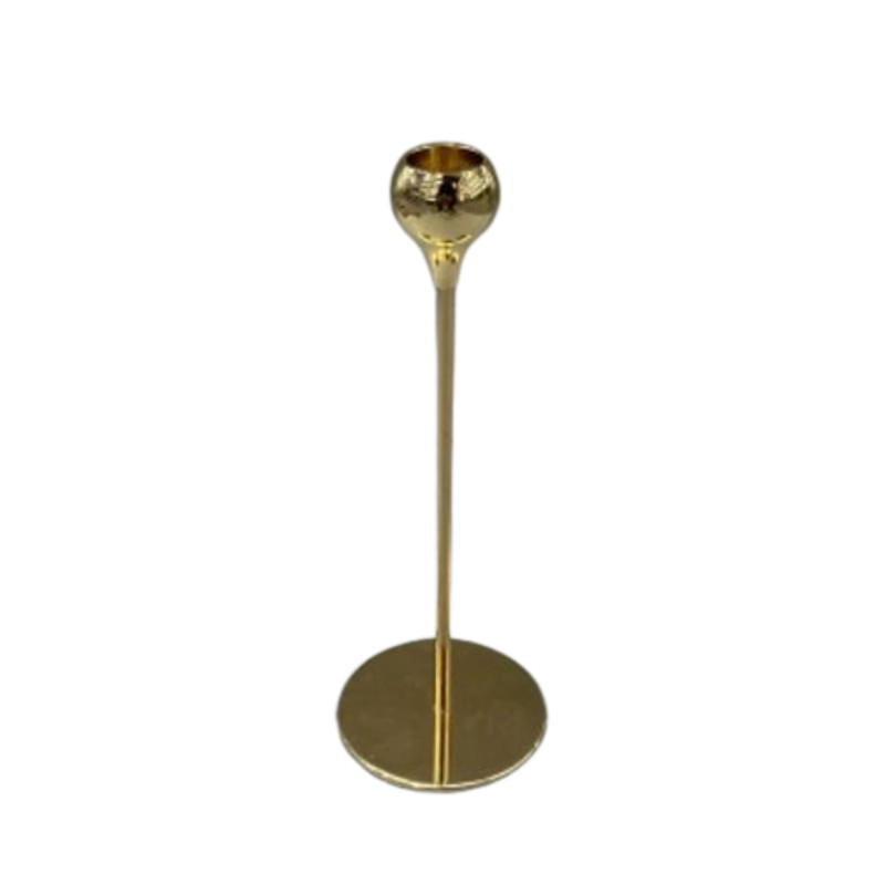 Ljusstake Metall Guld Droppe 22 cm Ljusstake Metall Guld Droppe 22 cm