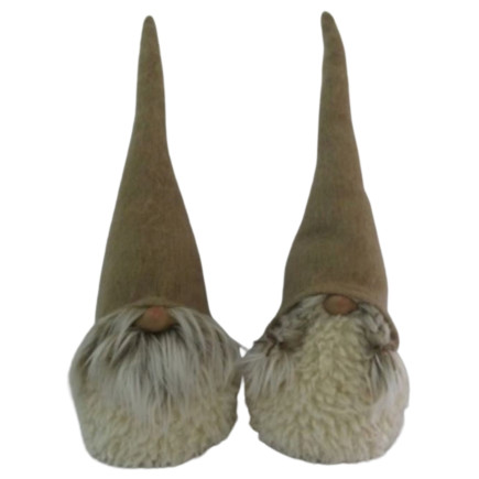 Tomte Beige Textil 52 cm