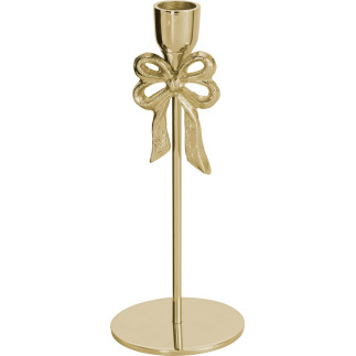 Ljusstake Rosett Guld Metall 22 cm