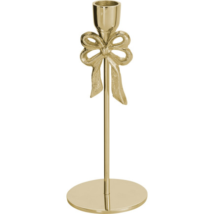 Ljusstake Rosett Guld Metall 22 cm