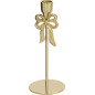 Ljusstake Rosett Guld Metall 22 cm Ljusstake Rosett Guld Metall 22 cm