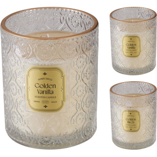 Doftljus Golden Vanilla Glasburk 12,5 cm