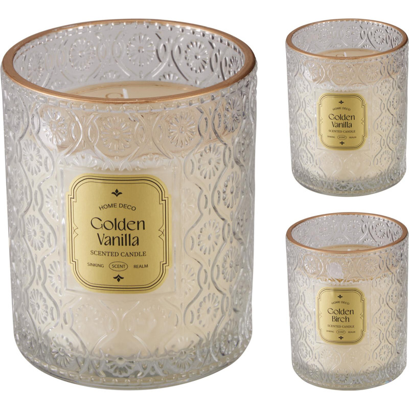 Doftljus Golden Vanilla Glasburk 12,5 cm Doftljus Golden Vanilla Glasburk 12,5 cm