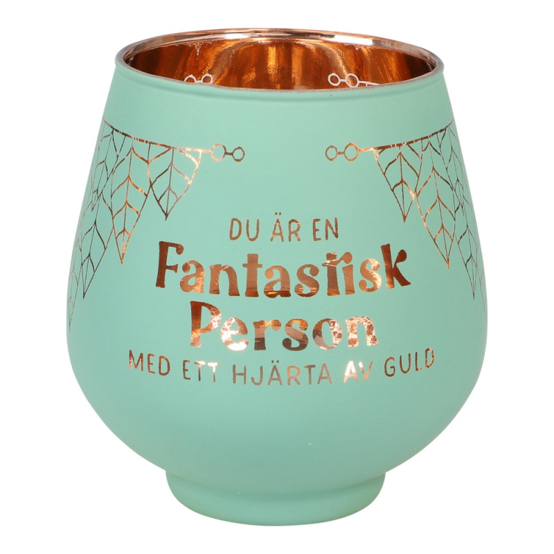 Lykta Du Är En Fantastisk Person Med Ett Hjärta Av Guld Mirror Candle Lykta Du Är En Fantastisk Person Med Ett Hjärta Av Guld Mirror Candle
