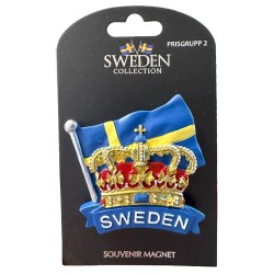 Magnet Flagga Krona Sverige